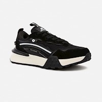 Zapatillas New Athletic Lifestyle Rubbing159 Negro Con Blanco Hombre